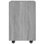 Armario auxiliar con ruedas contrachapado gris 33x38x60 cm de , Taquillas y armarios de almacenamiento - Ref: Foro24-815853, ...