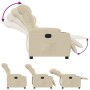 Sillón reclinable de tela crema de , Sillones - Ref: Foro24-374155, Precio: 253,86 €, Descuento: %