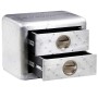 Mesa auxiliar estilo aviador con 2 cajones vintage en Mesas auxiliares | Comprar online en Foru.es