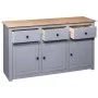 Gray Panama style solid pine wood sideboard 135x40x80 cm by vidaXL, Sideboards - Ref: Foro24-282704, Price: 242,82 €, Discoun...