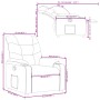 Sillón reclinable de tela gris oscuro de , Sillones - Ref: Foro24-374148, Precio: 222,99 €, Descuento: %