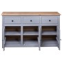 Aparador de madera maciza pino estilo Panamá gris 135x40x80 cm de vidaXL, Aparadores - Ref: Foro24-282704, Precio: 267,92 €, ...
