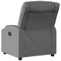 Sillón reclinable de cuero sintético gris de , Sillones - Ref: Foro24-374122, Precio: 230,95 €, Descuento: %