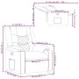 Sillón reclinable de cuero sintético gris de , Sillones - Ref: Foro24-374122, Precio: 230,95 €, Descuento: %