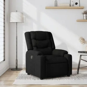 Sillón reclinable de tela negro de , Sillones - Ref: Foro24-374129, Precio: 209,05 €, Descuento: %