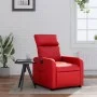 Sillón reclinable de cuero sintético rojo de , Sillones - Ref: Foro24-374188, Precio: 229,25 €, Descuento: %