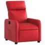 Sillón reclinable de cuero sintético rojo de , Sillones - Ref: Foro24-374188, Precio: 229,25 €, Descuento: %