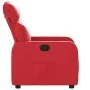 Sillón reclinable de cuero sintético rojo de , Sillones - Ref: Foro24-374188, Precio: 229,25 €, Descuento: %