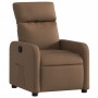 Sillón reclinable de tela marrón de , Sillones - Ref: Foro24-374169, Precio: 171,12 €, Descuento: %