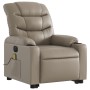 Sillón reclinable de masaje eléctrico cuero sintético capuchino de , Sillones - Ref: Foro24-3206626, Precio: 338,12 €, Descue...
