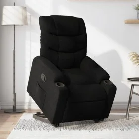 Black Fabric Liftable Recliner by , Armchairs - Ref: Foro24-3206647, Price: 288,57 €, Discount: %