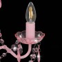 Lámpara de araña con cuentas rosa redonda 3 x E14 de vidaXL, Lámparas - Ref: Foro24-281598, Precio: 61,81 €, Descuento: %