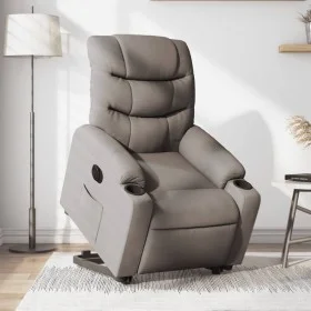 Sillón eléctrico reclinable elevable de tela gris taupe de , Sillones - Ref: Foro24-3206670, Precio: 335,21 €, Descuento: %