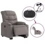 Sillón eléctrico reclinable elevable de tela gris taupe de , Sillones - Ref: Foro24-3206670, Precio: 335,21 €, Descuento: %