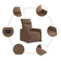 Sillón reclinable eléctrico de tela marrón de , Sillones - Ref: Foro24-3206685, Precio: 218,85 €, Descuento: %