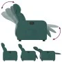 Sillón reclinable eléctrico tela verde oscuro de , Sillones - Ref: Foro24-3206687, Precio: 244,12 €, Descuento: %