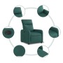 Sillón reclinable eléctrico tela verde oscuro de , Sillones - Ref: Foro24-3206687, Precio: 239,48 €, Descuento: %