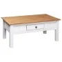 Mesa de centro madera de pino estilo Panamá blanco 100x60x45 cm de vidaXL, Mesas de centro - Ref: Foro24-282684, Precio: 142,...