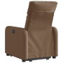 Sillón eléctrico reclinable elevable de tela marrón de , Sillones - Ref: Foro24-3206721, Precio: 287,34 €, Descuento: %