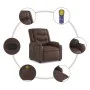 Sillón reclinable de masaje de pie de cuero sintético marrón de , Sillones - Ref: Foro24-3206557, Precio: 329,00 €, Descuento: %