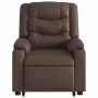 Sillón reclinable de masaje de pie de cuero sintético marrón de , Sillones - Ref: Foro24-3206557, Precio: 329,00 €, Descuento: %