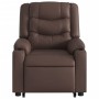 Sillón reclinable de masaje de pie de cuero sintético marrón de , Sillones - Ref: Foro24-3206557, Precio: 302,04 €, Descuento: %