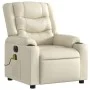Cremefarbener elektrisch verstellbarer Massagesessel aus Kunstleder von , Sessel - Ref: Foro24-3206548, Preis: 304,71 €, Raba...