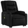 Sillón reclinable de masaje de pie cuero artificial negro de , Sillones - Ref: Foro24-3206555, Precio: 320,83 €, Descuento: %