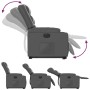 Sillón reclinable elevable eléctrico de cuero sintético gris de , Sillones - Ref: Foro24-3206562, Precio: 340,88 €, Descuento: %