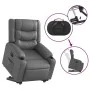 Sillón reclinable elevable eléctrico de cuero sintético gris de , Sillones - Ref: Foro24-3206562, Precio: 362,64 €, Descuento: %