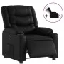 Sillón reclinable eléctrico de cuero sintético negro de , Sillones - Ref: Foro24-3206543, Precio: 278,23 €, Descuento: %