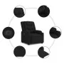 Sillón reclinable eléctrico de tela negro de , Sillones - Ref: Foro24-3206569, Precio: 261,26 €, Descuento: %
