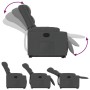 Sillón reclinable elevable de tela gris oscuro de , Sillones - Ref: Foro24-3206574, Precio: 311,07 €, Descuento: %