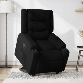 Black Fabric Electric Liftable Recliner Chair by , Armchairs - Ref: Foro24-3206581, Price: 345,82 €, Discount: %