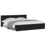 Estructura de cama con cabecero negra 180x200 cm de , Camas y somieres - Ref: Foro24-3207463, Precio: 210,16 €, Descuento: %
