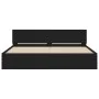 Estructura de cama con cabecero negra 180x200 cm de , Camas y somieres - Ref: Foro24-3207463, Precio: 210,16 €, Descuento: %