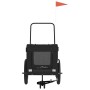 Remolque de bicicleta mascotas hierro tela Oxford negro de , Cochecitos para mascotas - Ref: Foro24-93947, Precio: 134,41 €, ...