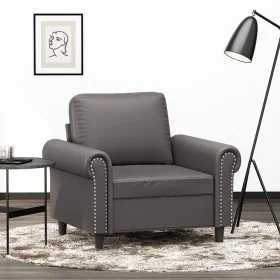 Gray synthetic leather armchair 60 cm by , Sofas - Ref: Foro24-359496, Price: 155,26 €, Discount: %