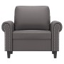 Sillón cuero sintético gris 60 cm de , Sofás - Ref: Foro24-359496, Precio: 157,59 €, Descuento: %
