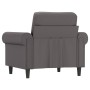 Sillón cuero sintético gris 60 cm de , Sofás - Ref: Foro24-359496, Precio: 157,59 €, Descuento: %