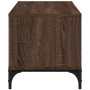 Mueble de TV madera de ingeniería y acero marrón 102x40x41 cm de , Muebles TV - Ref: Foro24-842415, Precio: 53,09 €, Descuent...