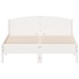 Estructura de cama con cabecero madera pino blanco 120x200 cm de , Camas y somieres - Ref: Foro24-842599, Precio: 129,72 €, D...
