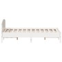 Estructura de cama con cabecero madera pino blanco 120x200 cm de , Camas y somieres - Ref: Foro24-842599, Precio: 129,72 €, D...