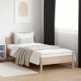 Estructura de cama con cabecero madera maciza pino 100x200 cm de , Camas y somieres - Ref: Foro24-842614, Precio: 115,11 €, D...