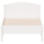 Estructura de cama con cabecero madera pino blanco 90x190 cm de , Camas y somieres - Ref: Foro24-842623, Precio: 96,17 €, Des...