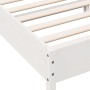 Estructura de cama con cabecero madera pino blanco 90x190 cm de , Camas y somieres - Ref: Foro24-842623, Precio: 96,17 €, Des...
