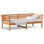 Sofá cama de madera maciza de pino marrón cera 80x200 cm de , Camas y somieres - Ref: Foro24-842869, Precio: 116,26 €, Descue...