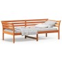 Sofá cama de madera maciza de pino marrón cera 80x200 cm de , Camas y somieres - Ref: Foro24-842869, Precio: 117,30 €, Descue...
