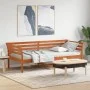 Sofá cama de madera maciza de pino marrón cera 80x200 cm de , Camas y somieres - Ref: Foro24-842869, Precio: 116,26 €, Descue...