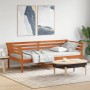 Sofá cama de madera maciza de pino marrón cera 80x200 cm de , Camas y somieres - Ref: Foro24-842869, Precio: 117,30 €, Descue...